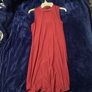 Fitted “Next Question” Purple Dress